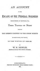 Cover of An Account of the Escape of Six Federal Soldiers from Prison at Danville, Va