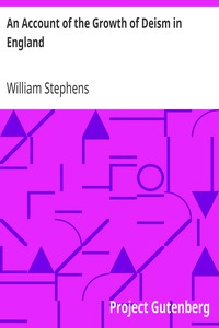 Cover of An Account of the Growth of Deism in England