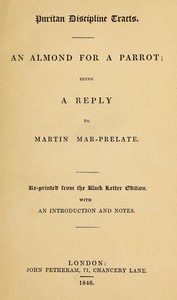 Cover of An Almond for a Parrot Being a reply to Martin Mar-Prelate