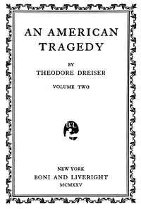 Cover of An American tragedy, v. 2
