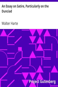 Cover of An Essay on Satire, Particularly on the Dunciad