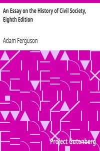 Cover of An Essay on the History of Civil Society, Eighth Edition