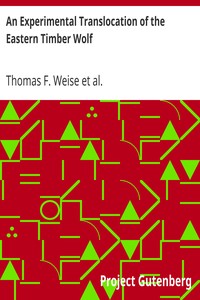 Cover of An Experimental Translocation of the Eastern Timber Wolf