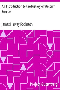 Cover of An Introduction to the History of Western Europe