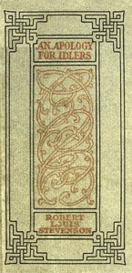 Cover of An apology for idlers, and other essays
