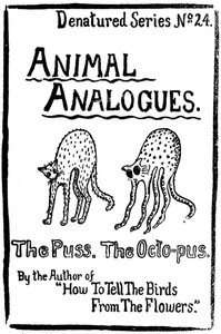 Cover of Animal Analogues Verses and Illustrations