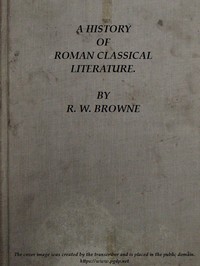 Cover of A History of Roman Classical Literature