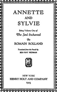 Cover of Annette and Sylvie Being Volume One of The Soul Enchanted