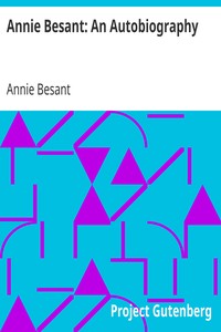 Cover of Annie Besant An Autobiography
