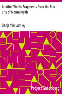 Cover of Another World Fragments from the Star City of Montalluyah