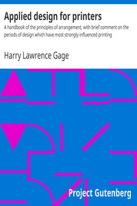 Cover of Applied design for printers