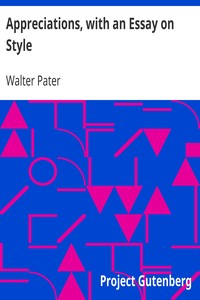 Cover of Appreciations, with an Essay on Style