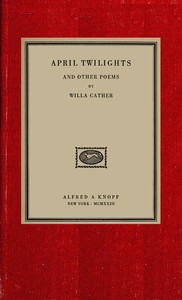 Cover of April twilights, and other poems