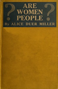 Cover of Are Women People A Book of Rhymes for Suffrage Times