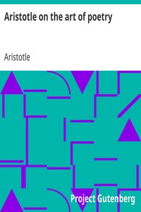 Cover of Aristotle on the art of poetry