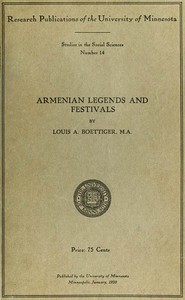 Cover of Armenian legends and festivals