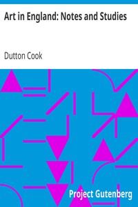 Cover of Art in England Notes and Studies