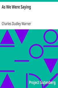 Cover of As We Were Saying