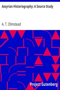 Cover of Assyrian Historiography A Source Study