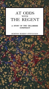 Cover of At Odds with the Regent A Story of the Cellamare Conspiracy