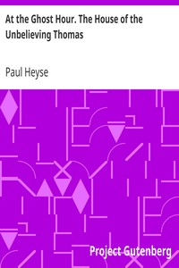 Cover of At the Ghost Hour. The House of the Unbelieving Thomas