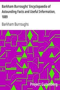 Cover of Barkham Burroughs' Encyclopaedia of Astounding Facts and Useful Information, 1889