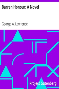 Cover of Barren Honour A Novel