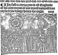 Cover of A Ioyfull medytacyon to all Englonde of the coronacyon of our moost naturall souerayne lorde kynge H