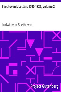 Cover of Beethoven's Letters 1790-1826, Volume 2