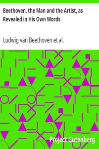 Cover of Beethoven, the Man and the Artist, as Revealed in His Own Words