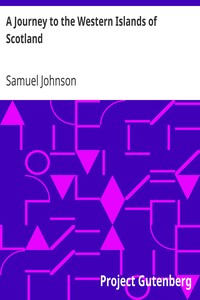 Cover of A Journey to the Western Islands of Scotland