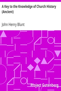 Cover of A Key to the Knowledge of Church History (Ancient)