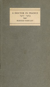 Cover of A Doctor in France, 1917-1919 The Diary of Harold Barclay