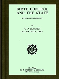 Cover of Birth control and the state