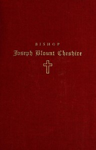 Cover of Bishop Joseph Blount Cheshire His Life and Work