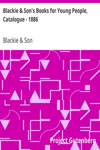 Cover of Blackie & Son's Books for Young People, Catalogue - 1886
