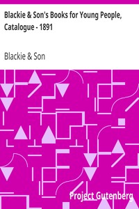 Cover of Blackie & Son's Books for Young People, Catalogue - 1891