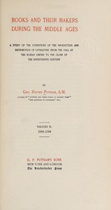 Cover of Books and their makers during the Middle Ages
