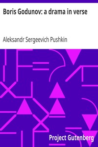 Cover of Boris Godunov a drama in verse