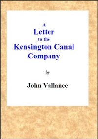 Cover of A Letter to the Kensington Canal Company on the Substitution of the Pneumatic Railway for the Common