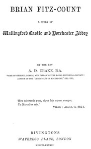 Cover of Brian Fitz-Count A Story of Wallingford Castle and Dorchester Abbey