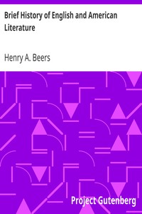 Cover of Brief History of English and American Literature