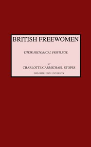 Cover of British freewomen