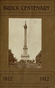Cover of Brock Centenary, 1812-1912