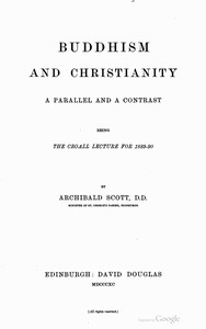 Cover of Buddhism and Christianity A Parallel and a Contrast