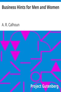 Cover of Business Hints for Men and Women