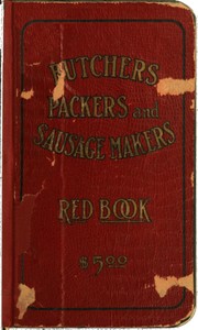 Cover of Butchers', Packers' and Sausage Makers' Red Book