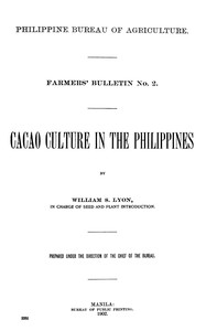 Cover of Cacao Culture in the Philippines