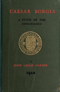 Cover of Caesar Borgia A Study of the Renaissance