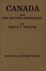 Cover of Canada and the British immigrant